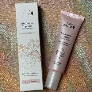 100% Pure Mushroom Peptides Skincare Serum - Pink and White